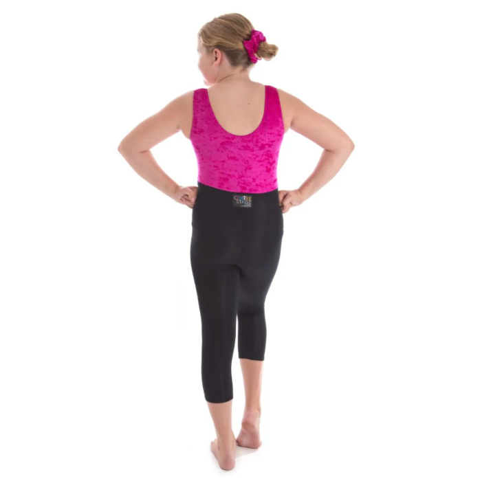 Centre Stage Cerise & Black Acro Unitard