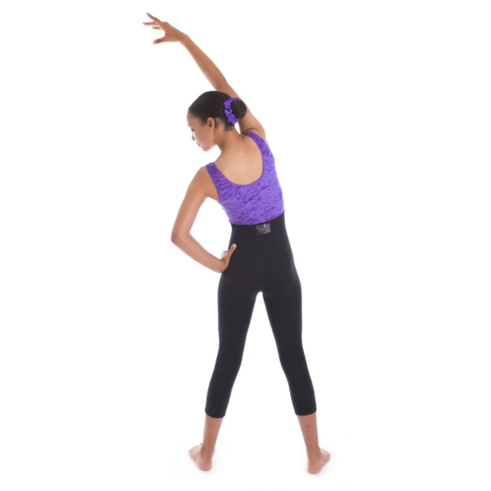 Centre Stage Purple & Black Acro Unitard