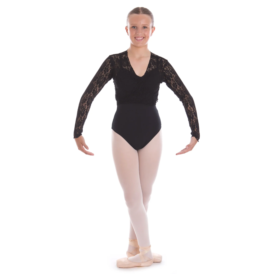 Centre Stage Black Lace Crossover Cardigan