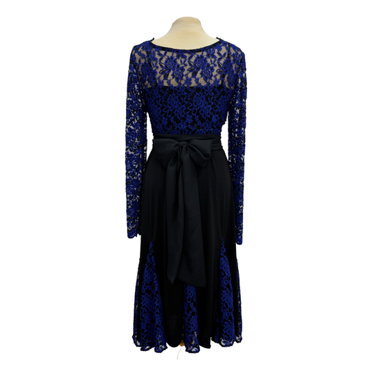 Blue Lace Ballroom Dance Skirt