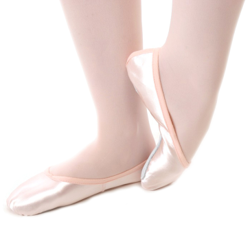 Katz Pink Satin Full Sole Ballet Shoe