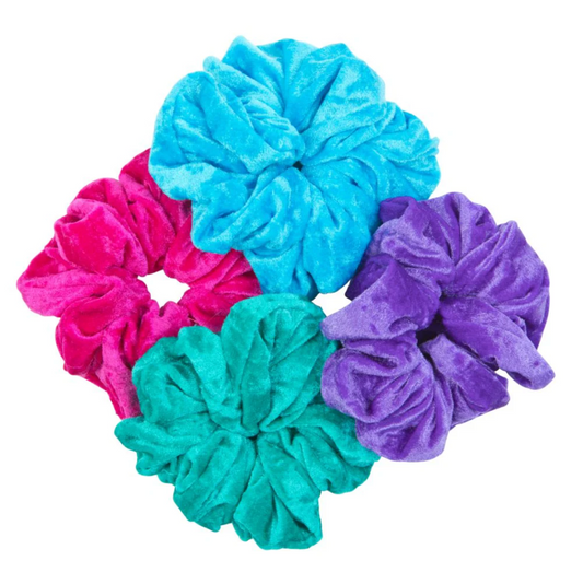 Kingfisher Velour Hair Scrunchie