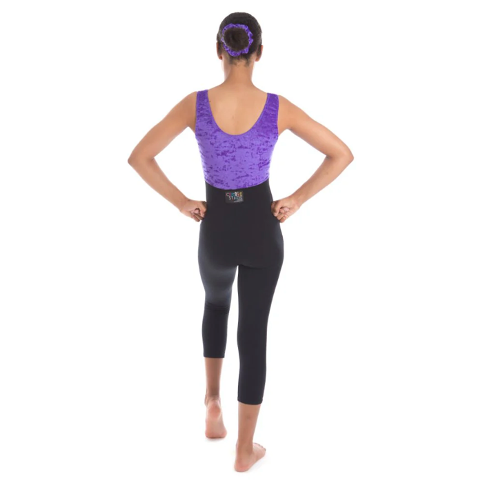 Centre Stage Purple & Black Acro Unitard