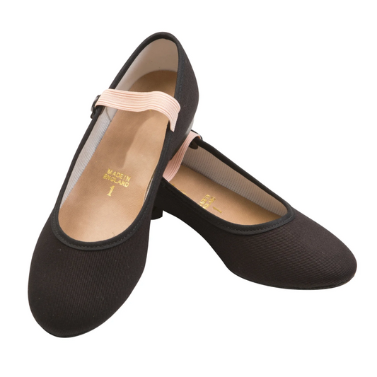 Black Low Heel Character Shoes