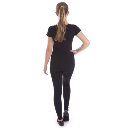 Centre Stage Girls Cap Sleeve Fitted Top