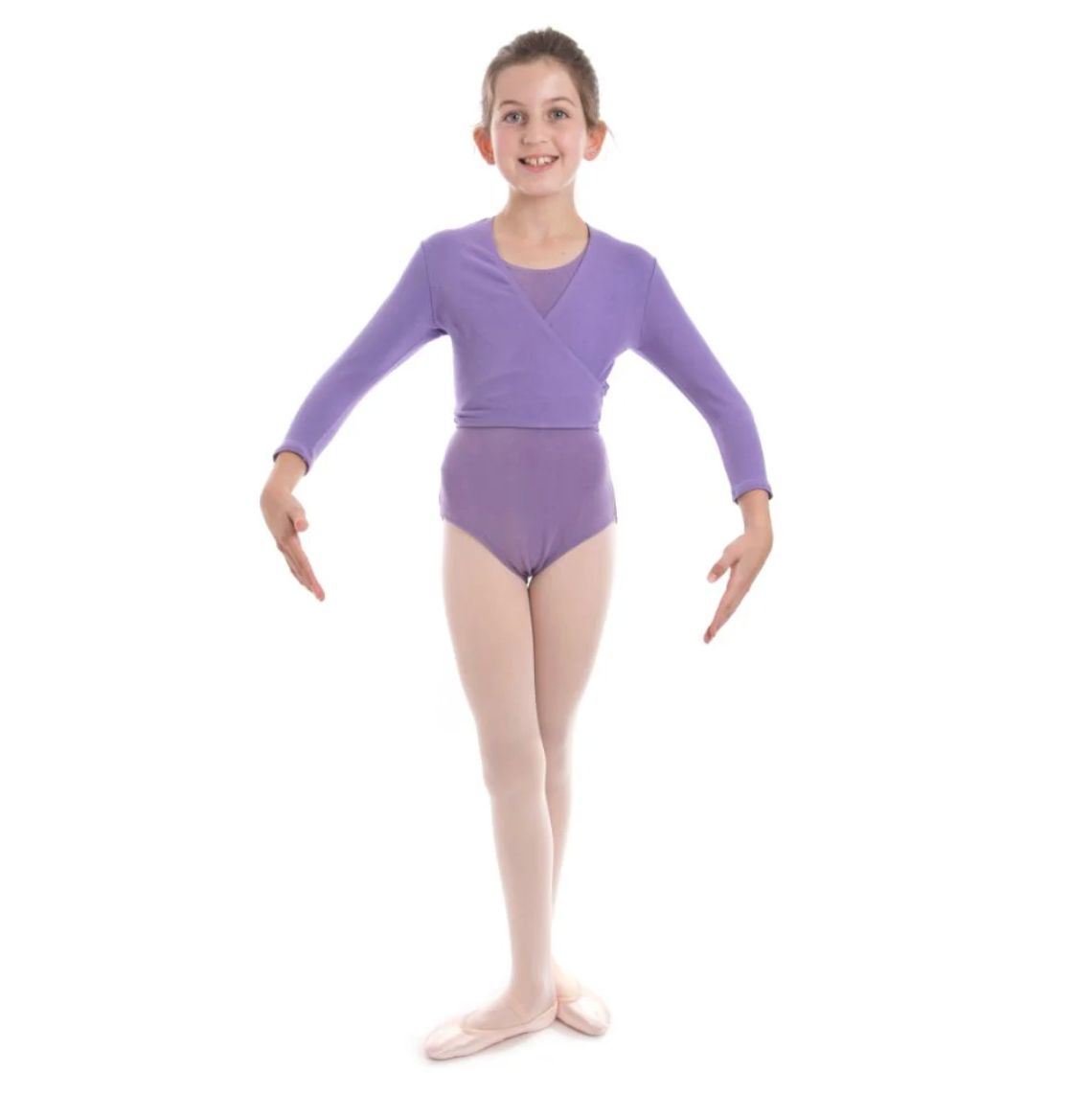 Centre Stage Lavender Crossover Cardigan