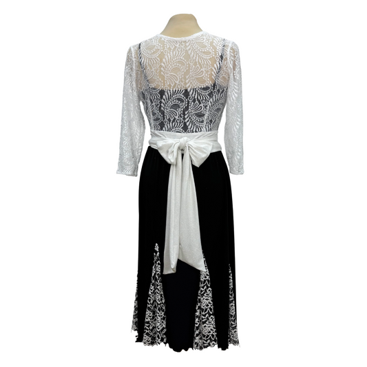 White Lace Ballroom Dance Skirt