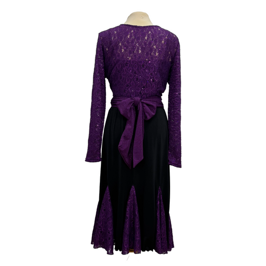 Purple Lace Ballroom Dance Skirt