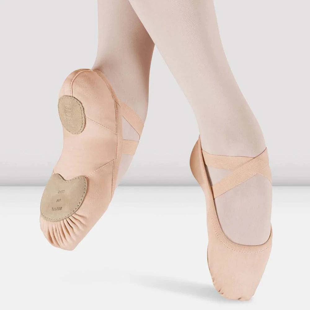 Bloch Elation Pink Canvas Split Sole Ballet Shoe